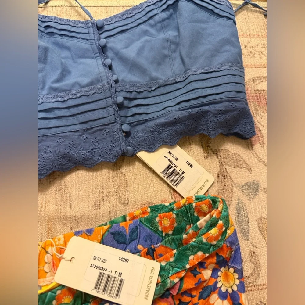 Agua Bendita Ariel Tile Top and Zen Tile Skirt